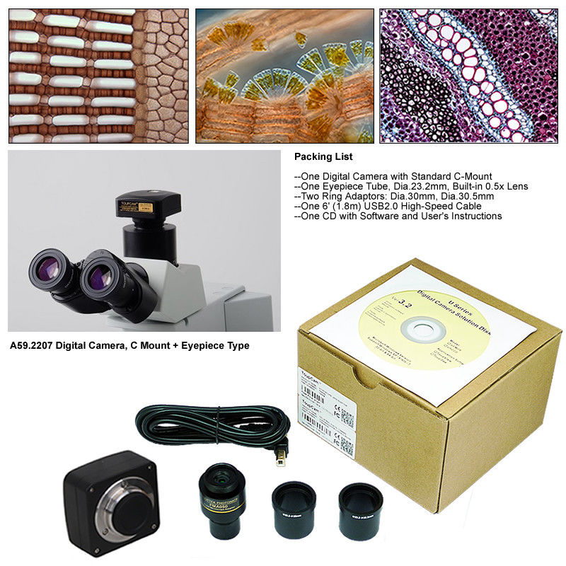 A59.2207-3.2M Digital Eyepiece USB CCD/CMOS Microscope Digital Eyepiece Camera