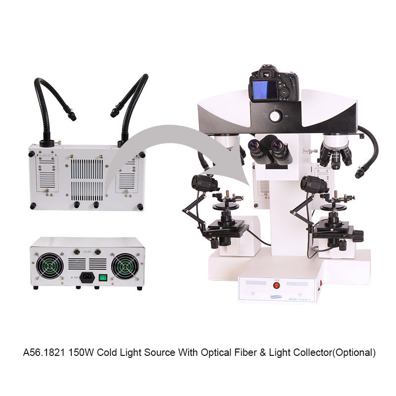 Motorized Digital Forensic Comparison Microscope with High Resolution CCD Camera and LED Illumination for Laboratory Research