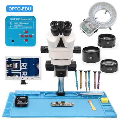 A23.1503 Zoom Stereo Microscope 0.7-4.5x Mobile Phone Repair Can Up To 3.5x-180x